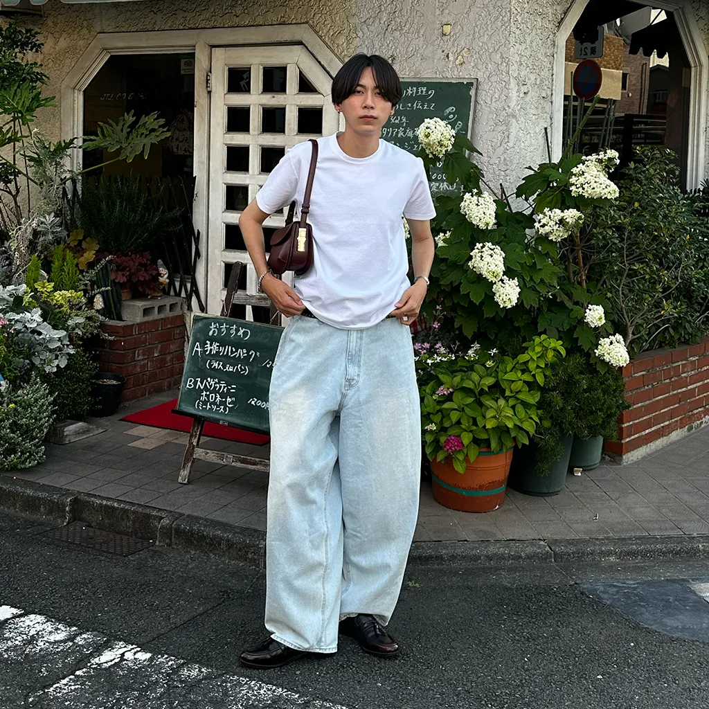 カジュアル無地半袖Tシャツ