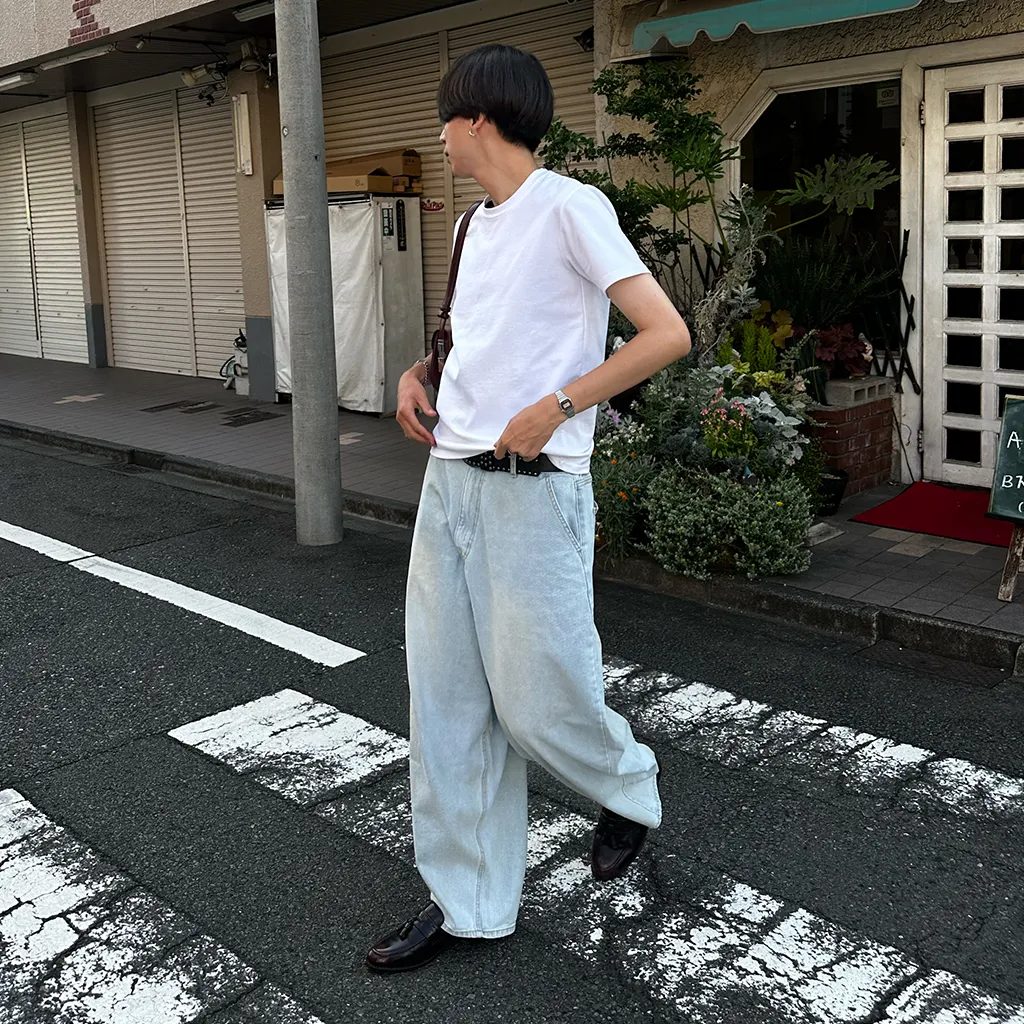 カジュアル無地半袖Tシャツ