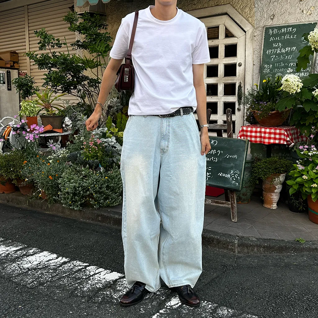 カジュアル無地半袖Tシャツ