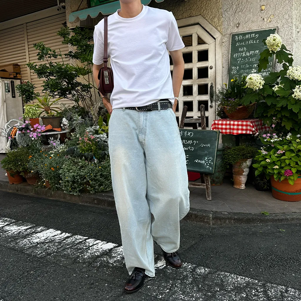 カジュアル無地半袖Tシャツ