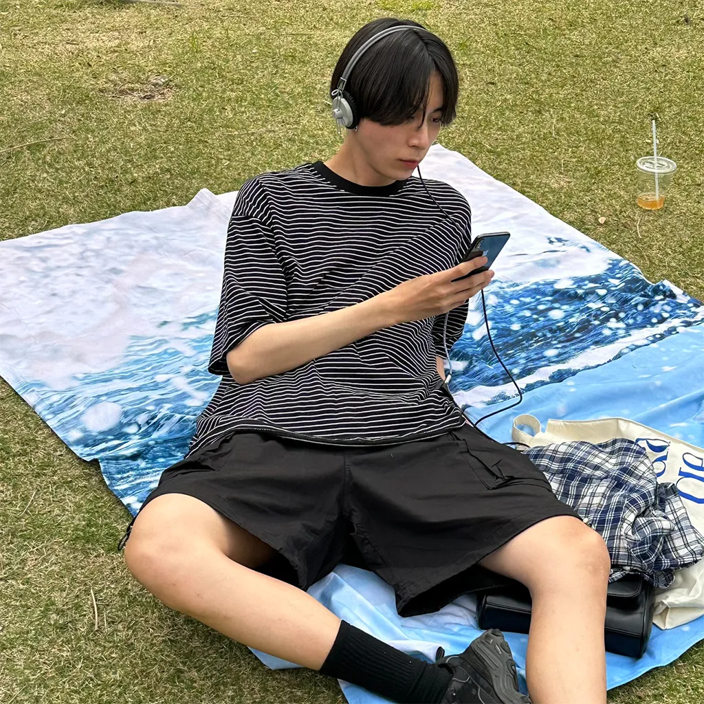 バイカラーボーダーボックスTシャツ