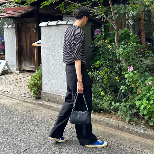 バイカラーボーダーボックスTシャツ