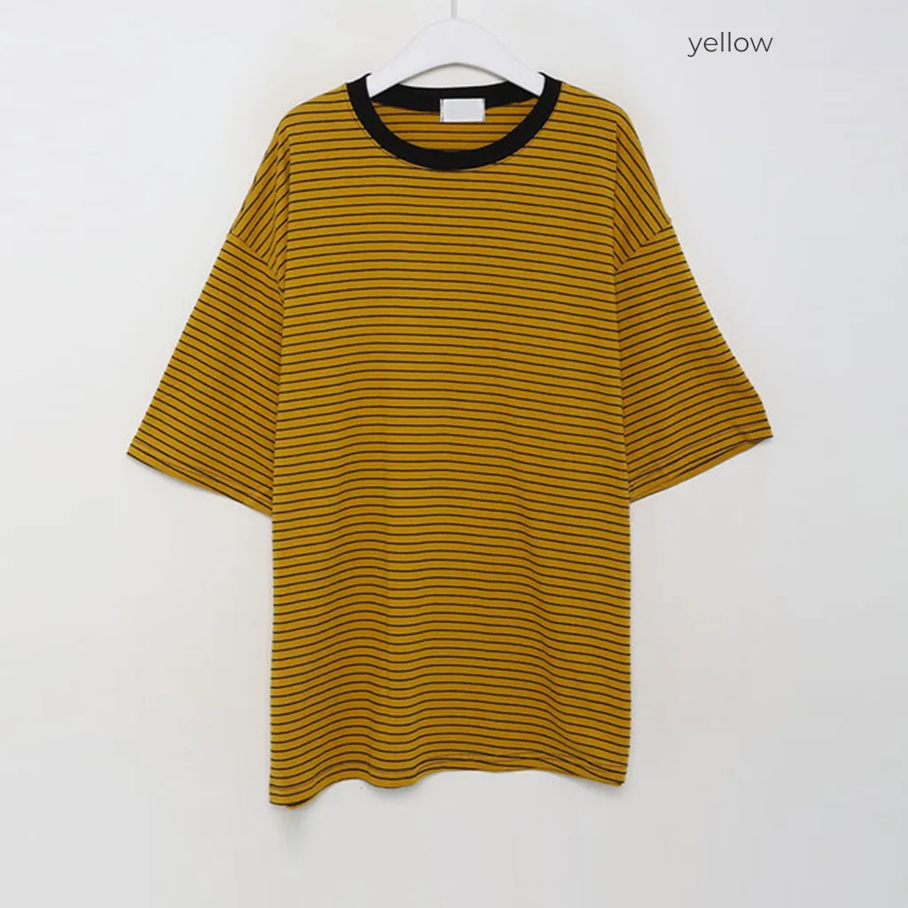 バイカラーボーダーボックスTシャツ