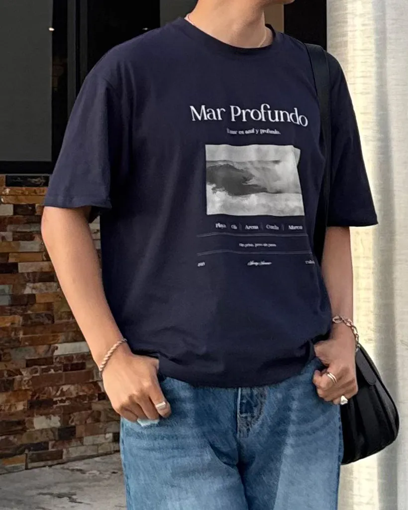 (ORIGINAL) オーシャングラフィックTシャツ