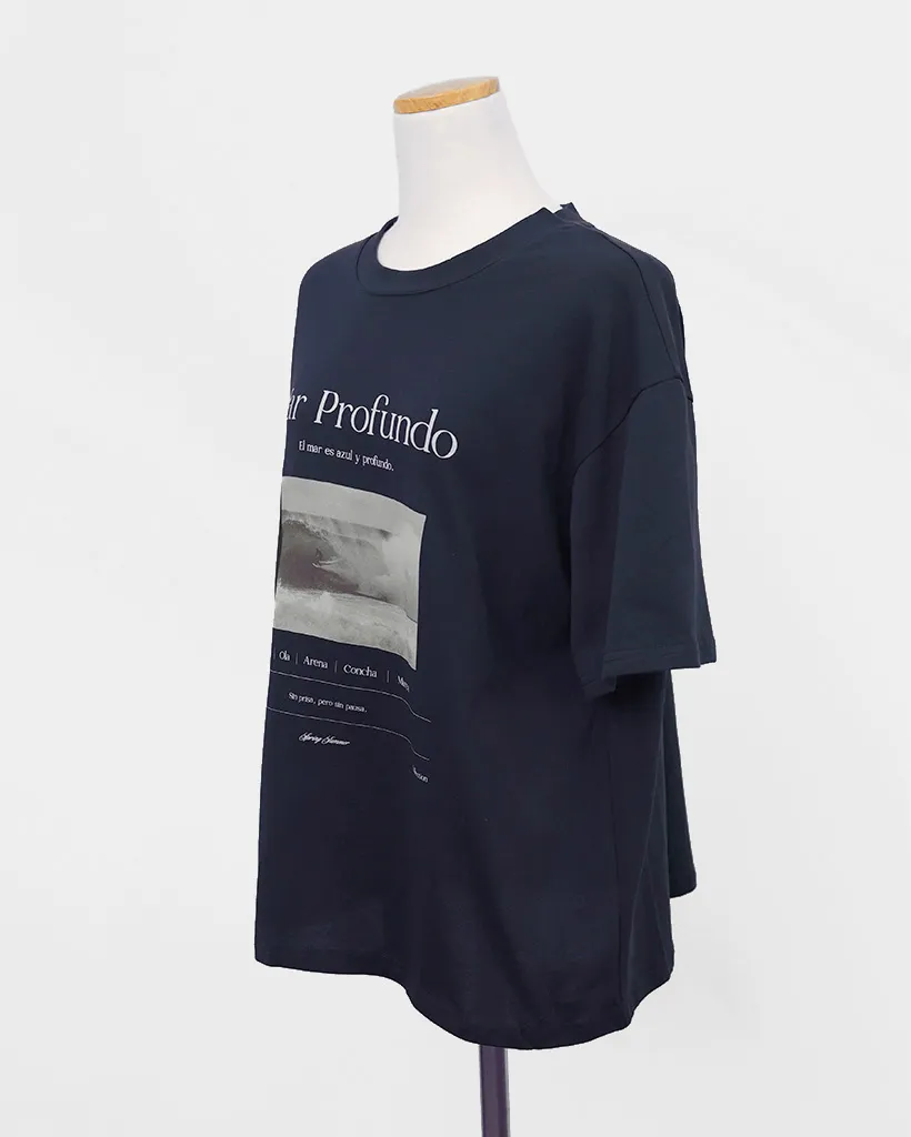 (ORIGINAL) オーシャングラフィックTシャツ