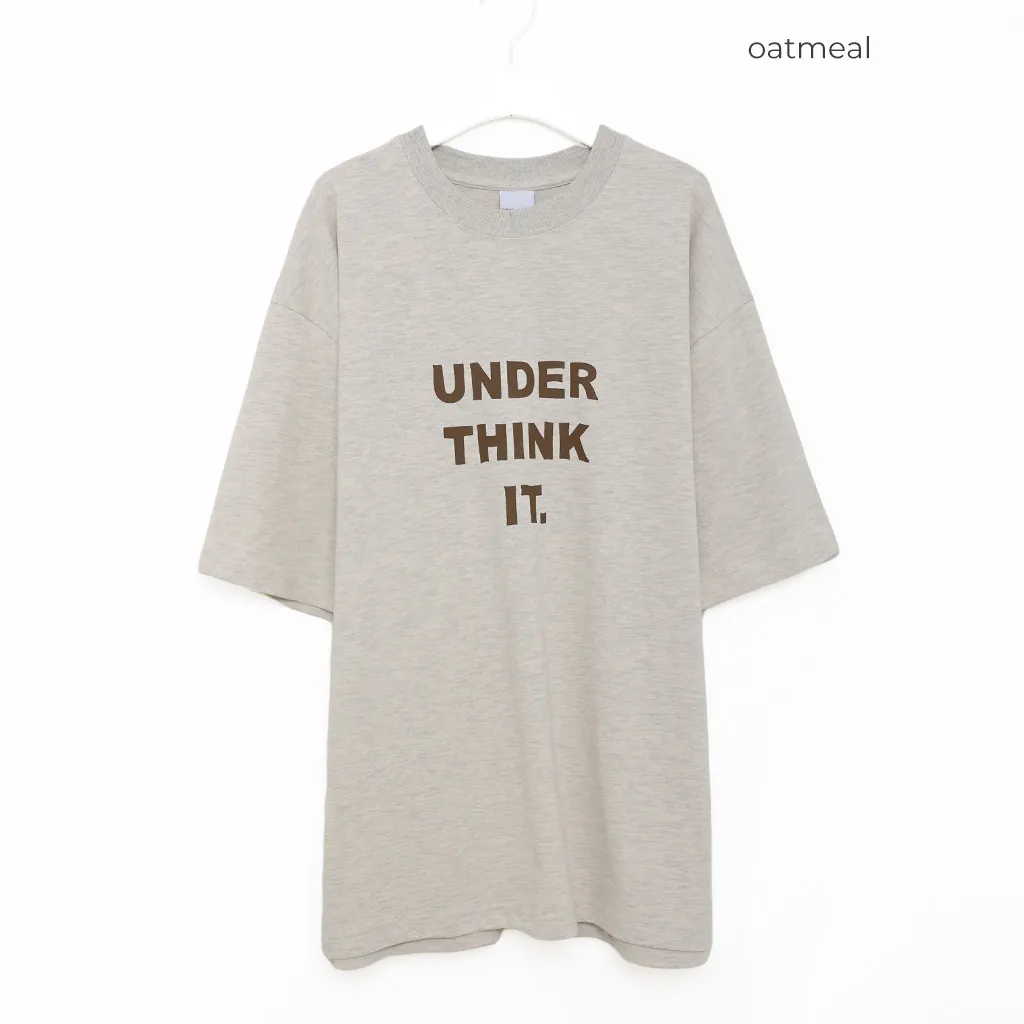 （ユニセックス）シンプルレタリングTシャツ