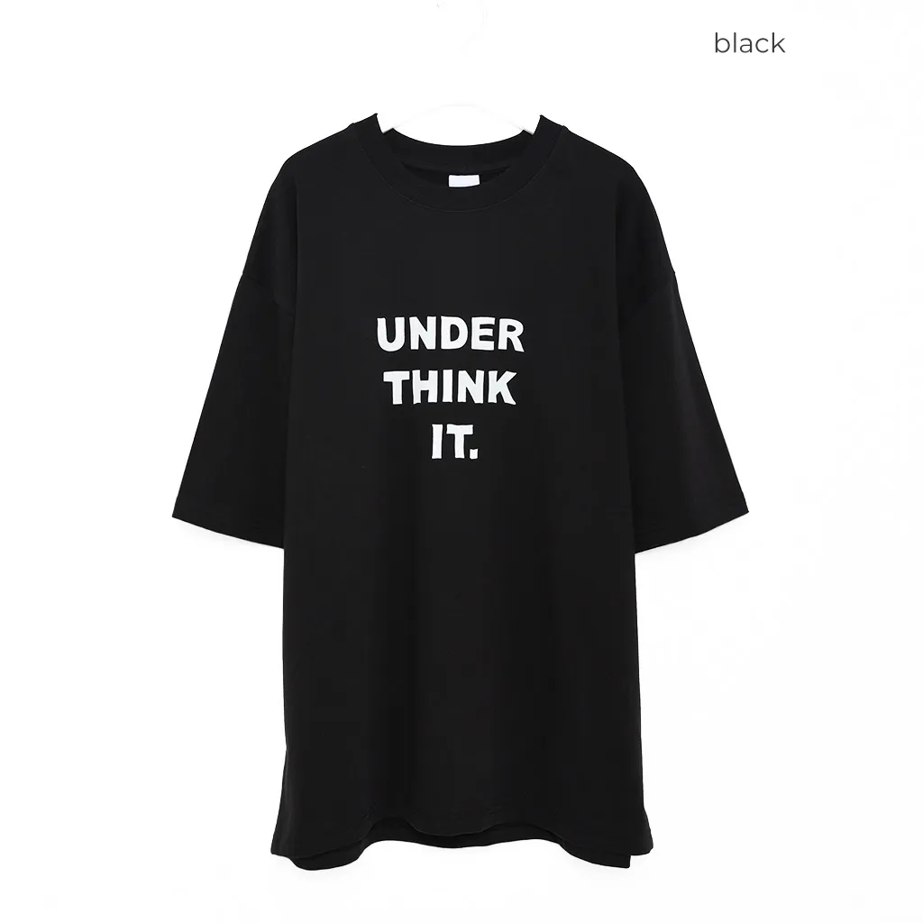 （ユニセックス）シンプルレタリングTシャツ