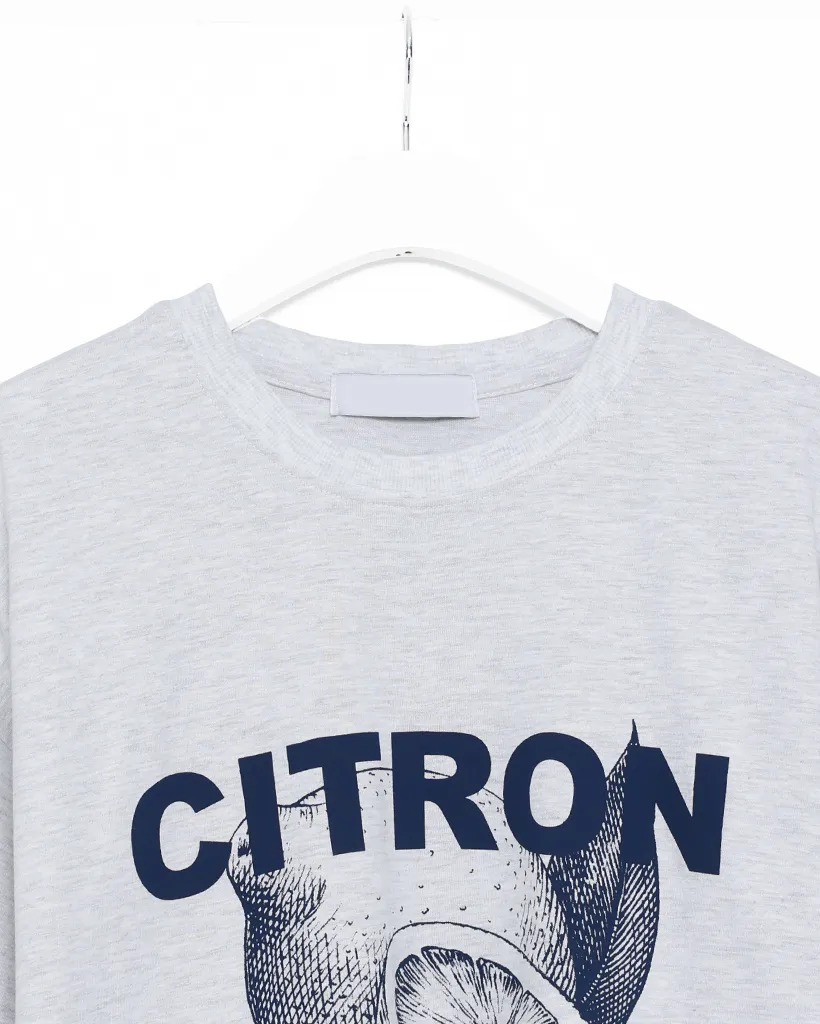 （ユニセックス）レモンプリントTシャツ