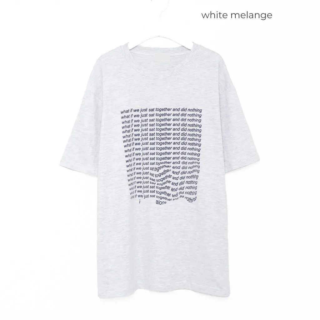 （ユニセックス）カラーレタリング半袖Tシャツ