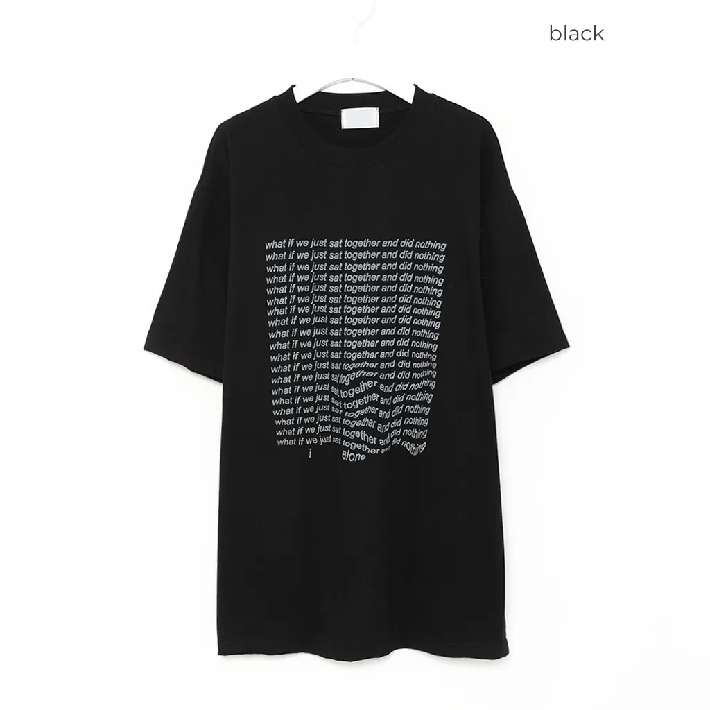 （ユニセックス）カラーレタリング半袖Tシャツ