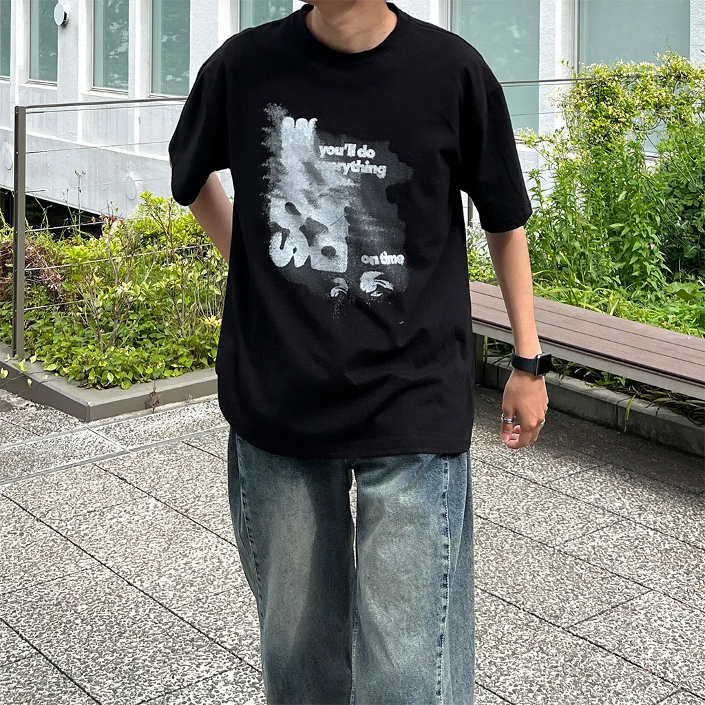 ヴィンテージプリント半袖Tシャツ