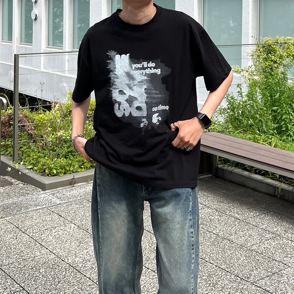 ヴィンテージプリント半袖Tシャツ
