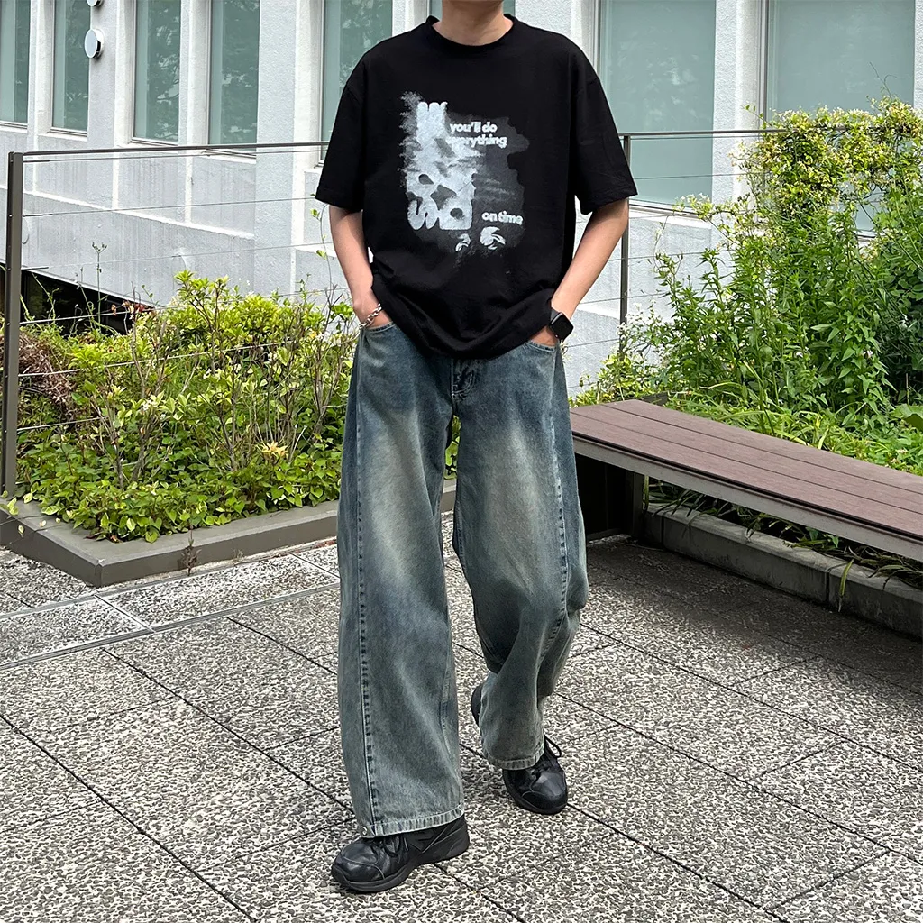ヴィンテージプリント半袖Tシャツ