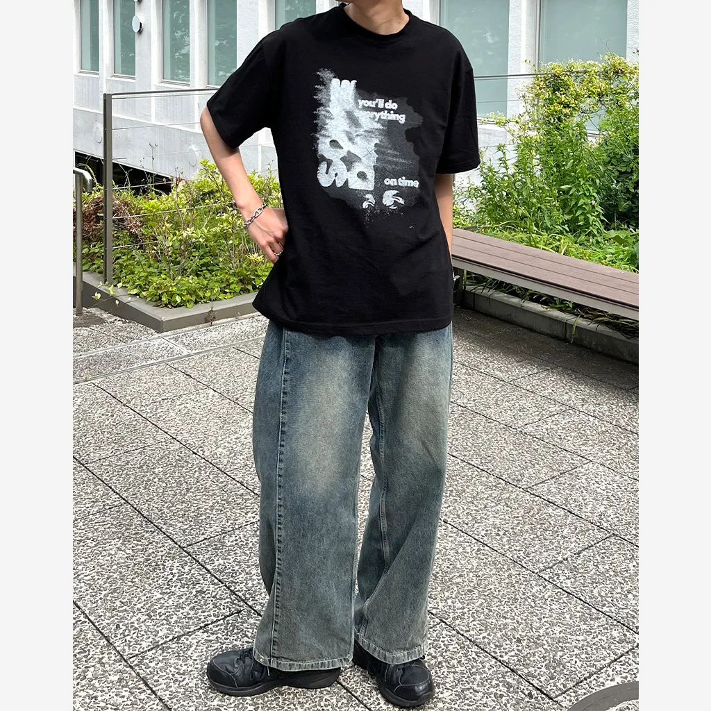 ヴィンテージプリント半袖Tシャツ