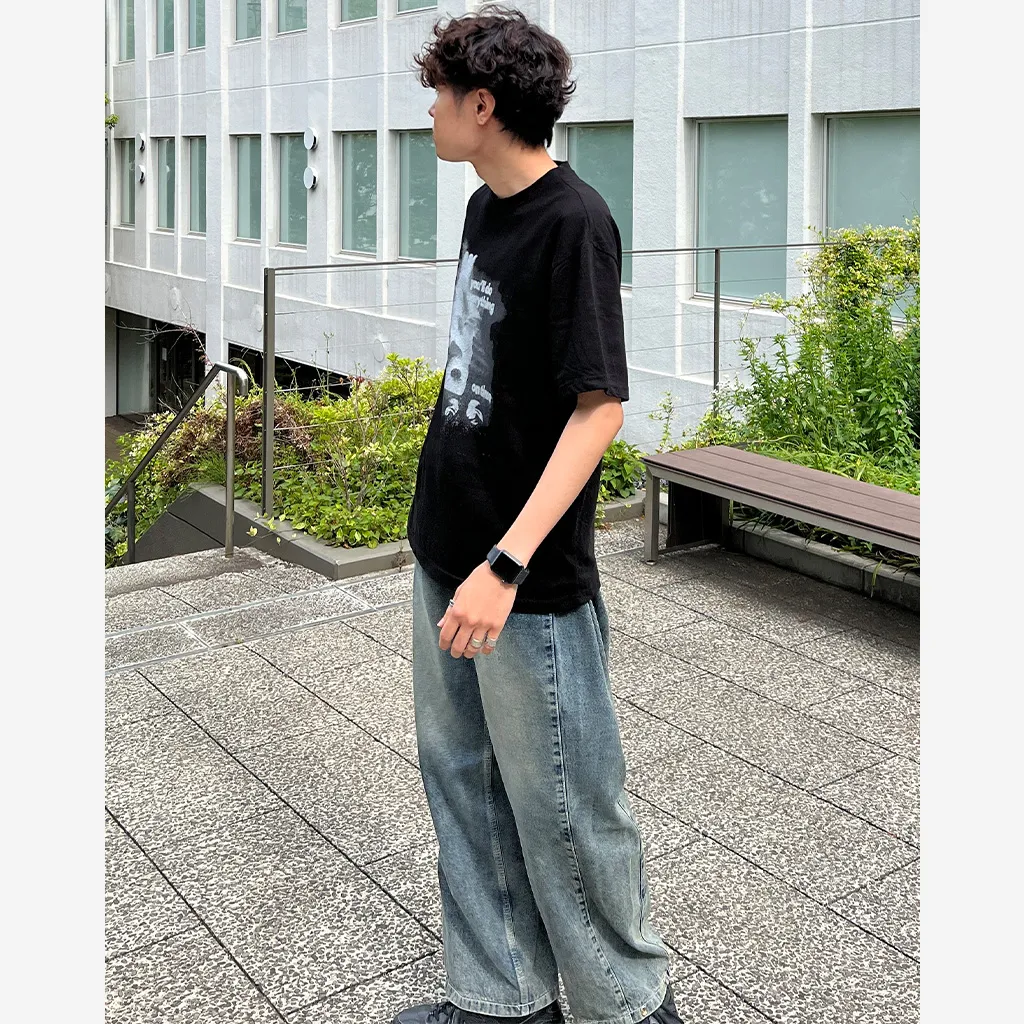 ヴィンテージプリント半袖Tシャツ
