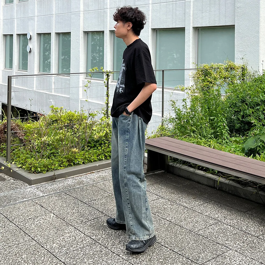 ヴィンテージプリント半袖Tシャツ