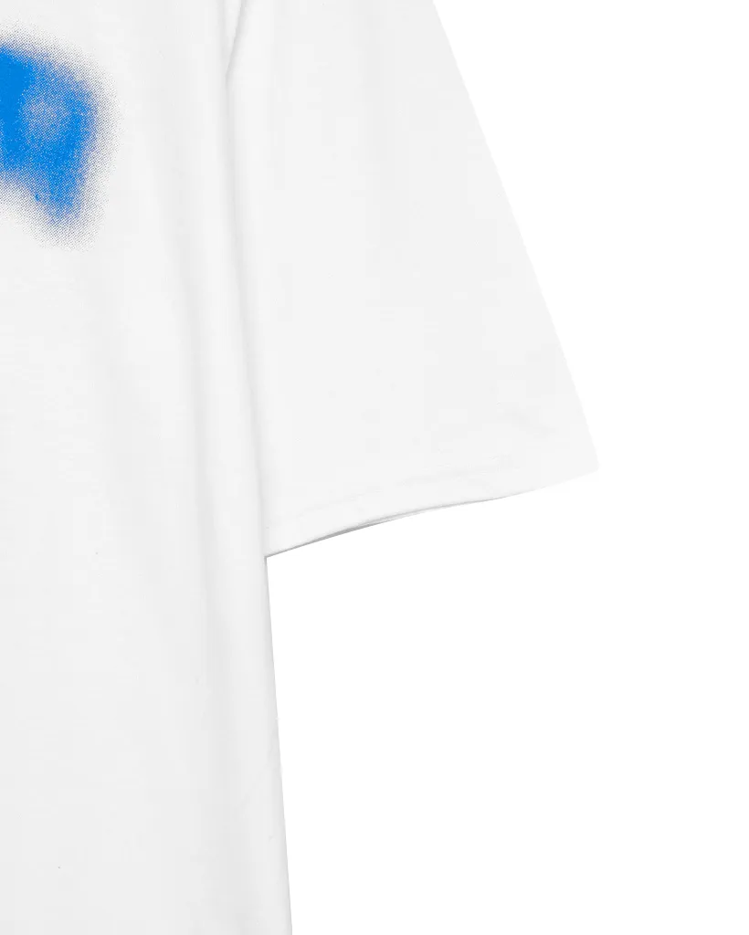 (ユニセックス)スプレーレタリング半袖Tシャツ