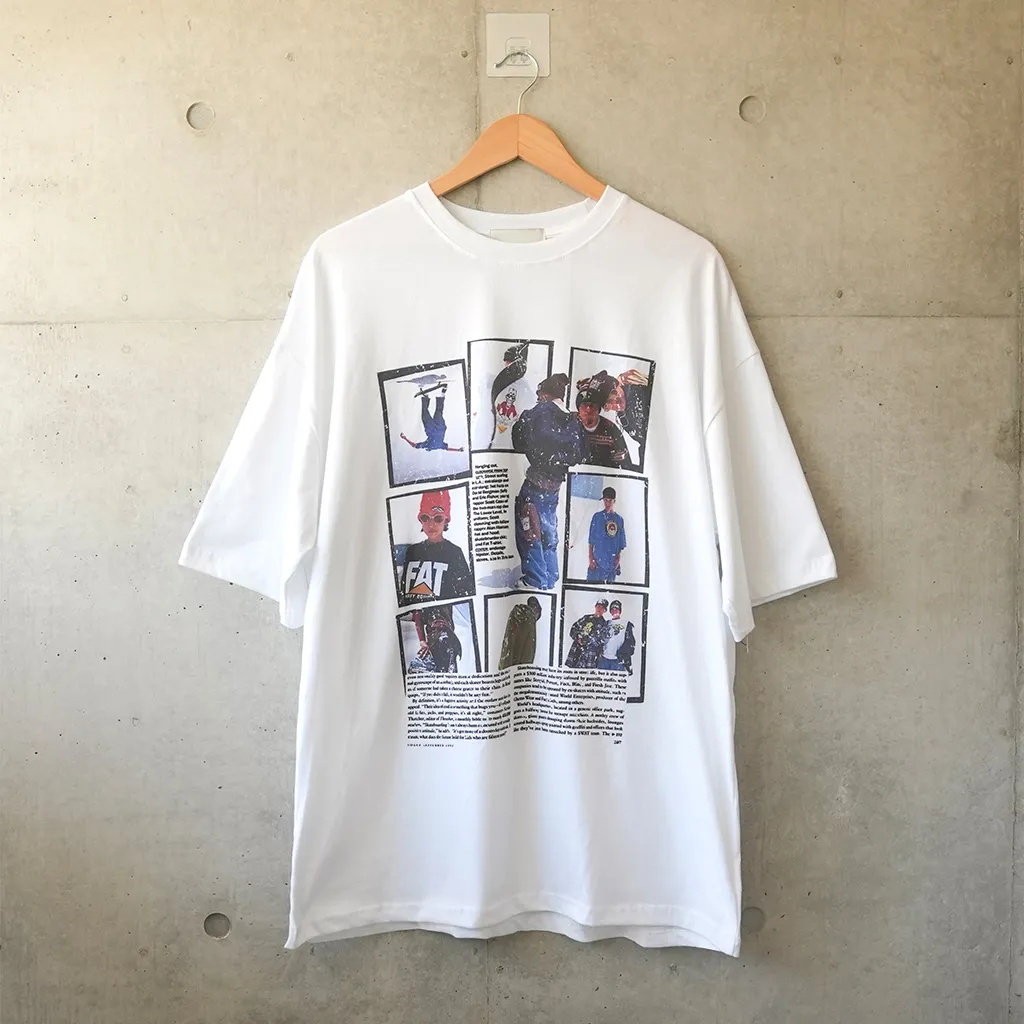 ビンテージボードプリントTシャツ
