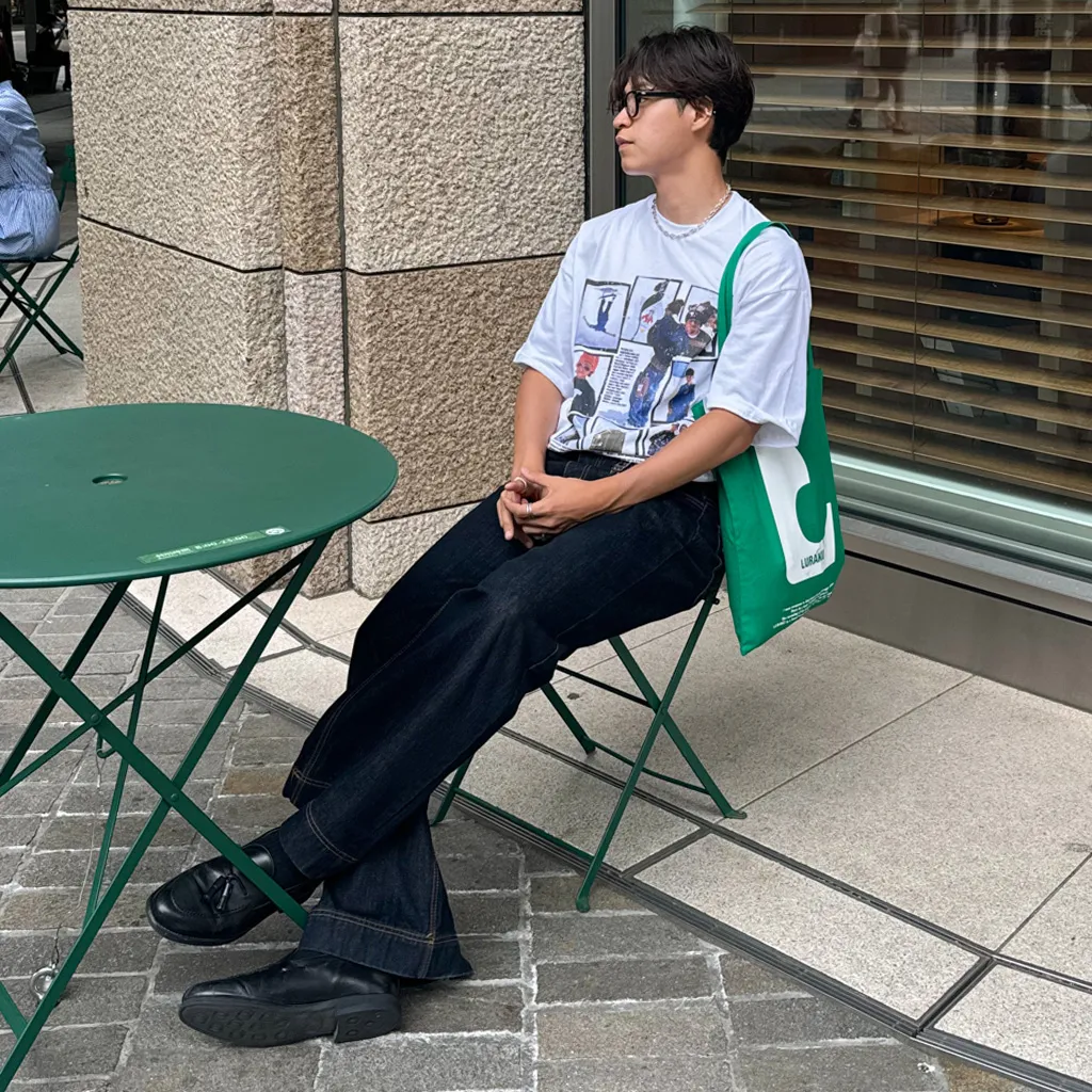 ビンテージボードプリントTシャツ