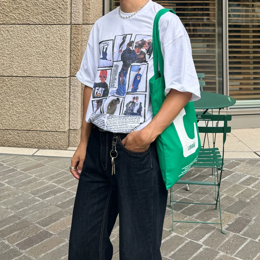 ビンテージボードプリントTシャツ
