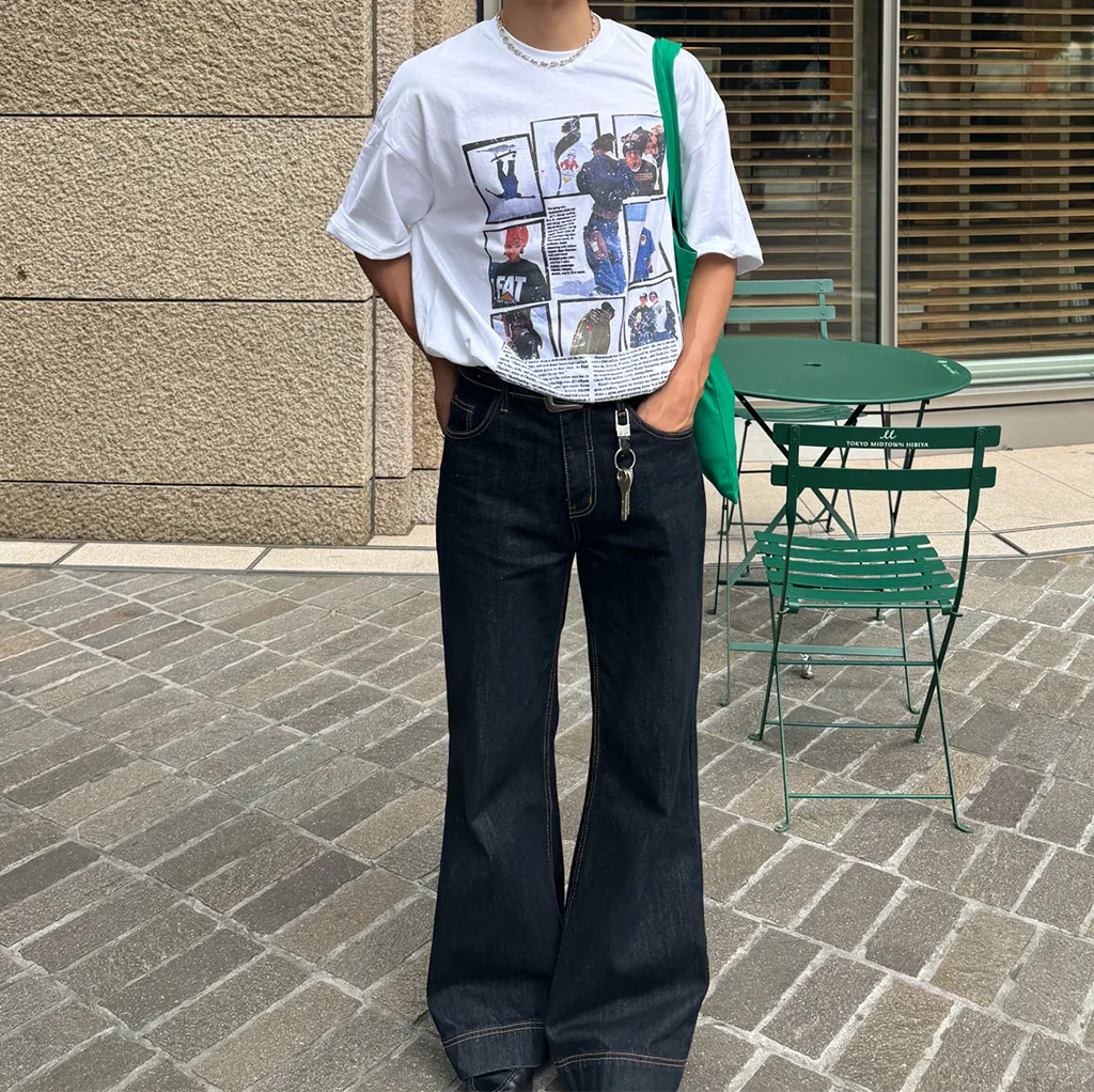 ビンテージボードプリントTシャツ