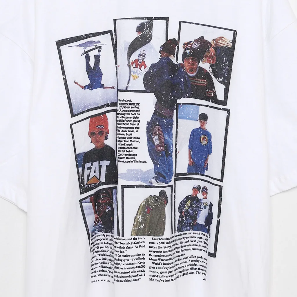ビンテージボードプリントTシャツ