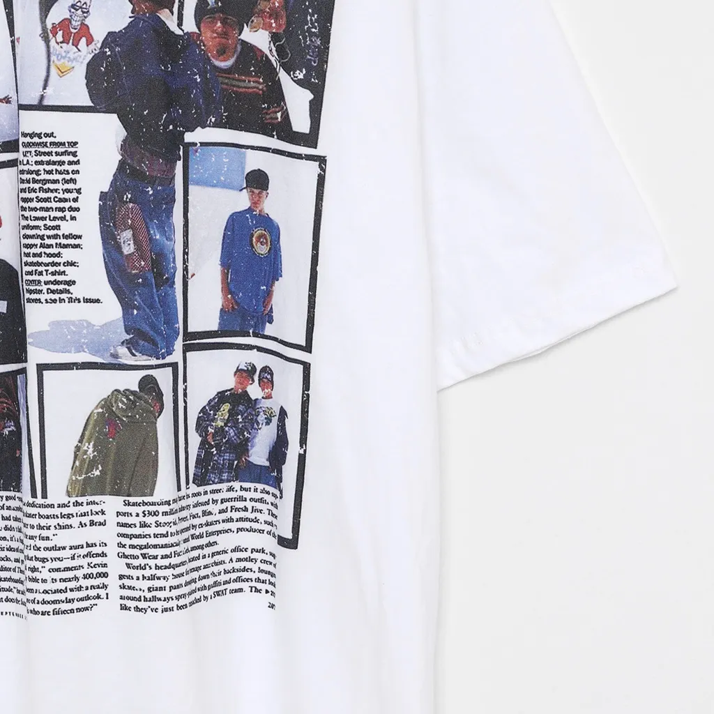 ビンテージボードプリントTシャツ