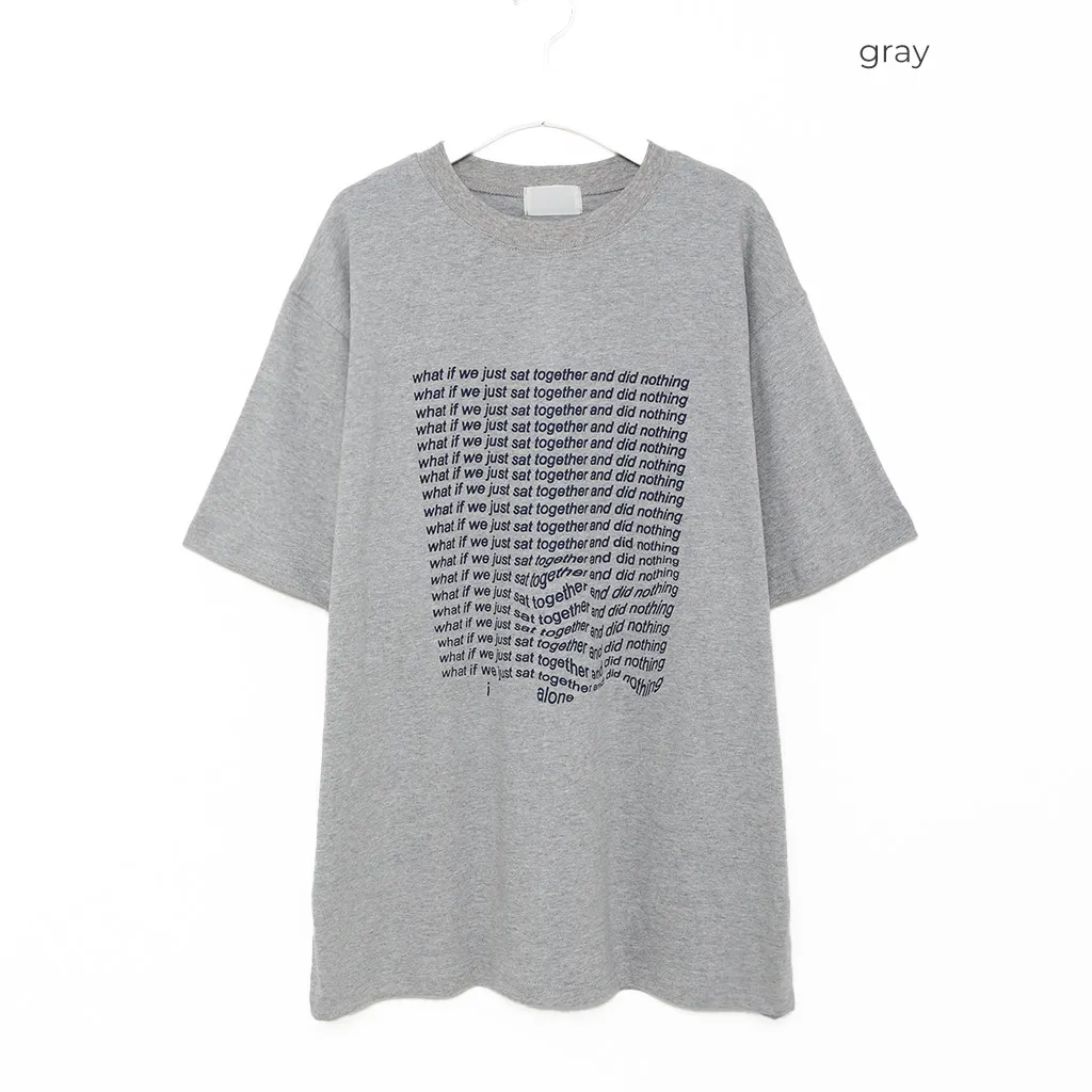 （ユニセックス）カラーレタリング半袖Tシャツ