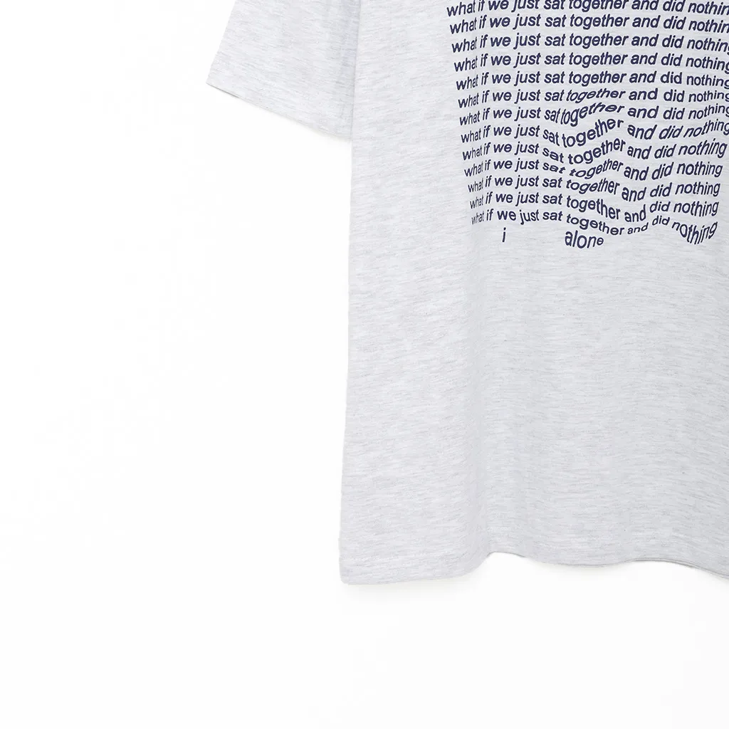 （ユニセックス）カラーレタリング半袖Tシャツ