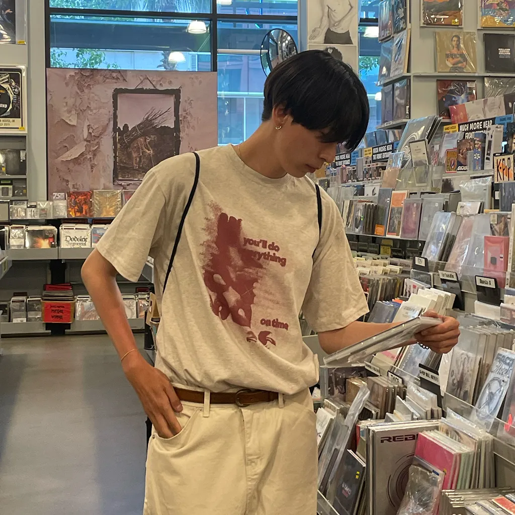 ヴィンテージプリント半袖Tシャツ