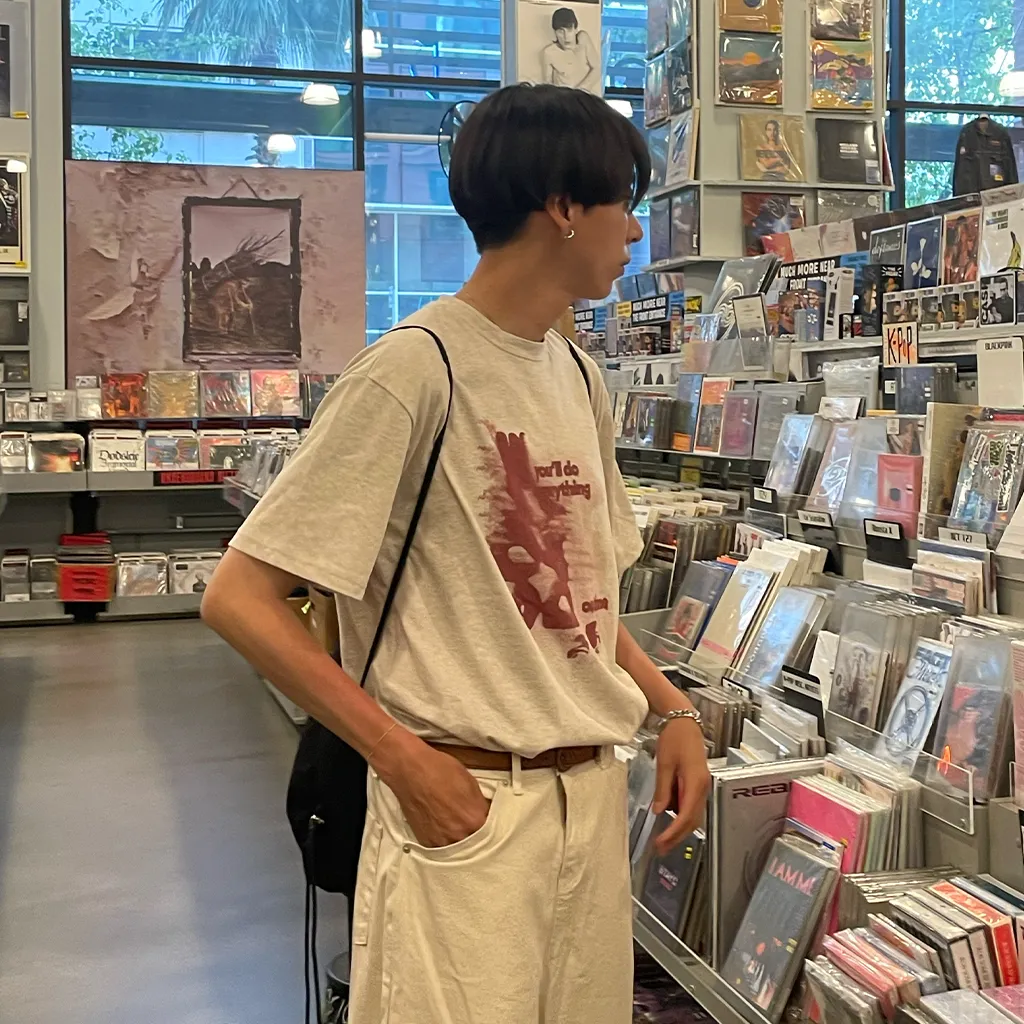 ヴィンテージプリント半袖Tシャツ