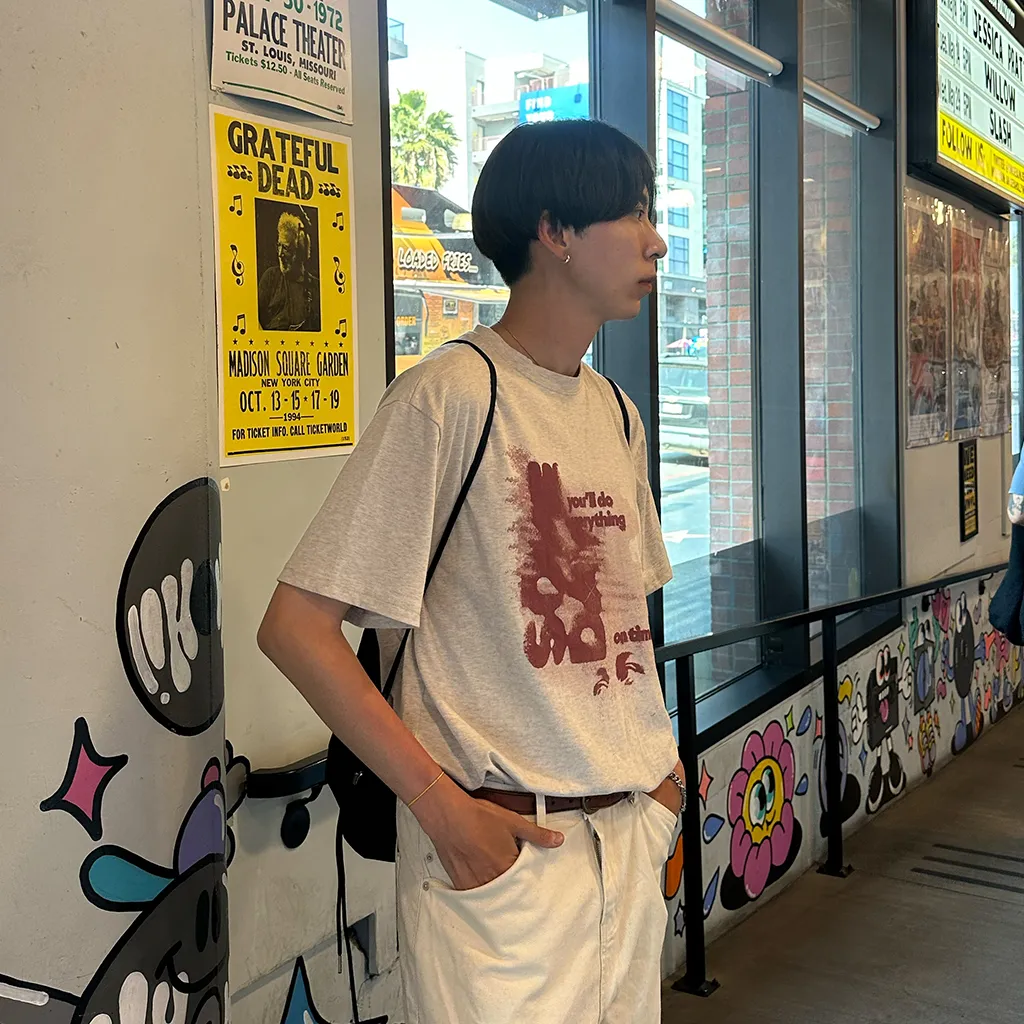 ヴィンテージプリント半袖Tシャツ