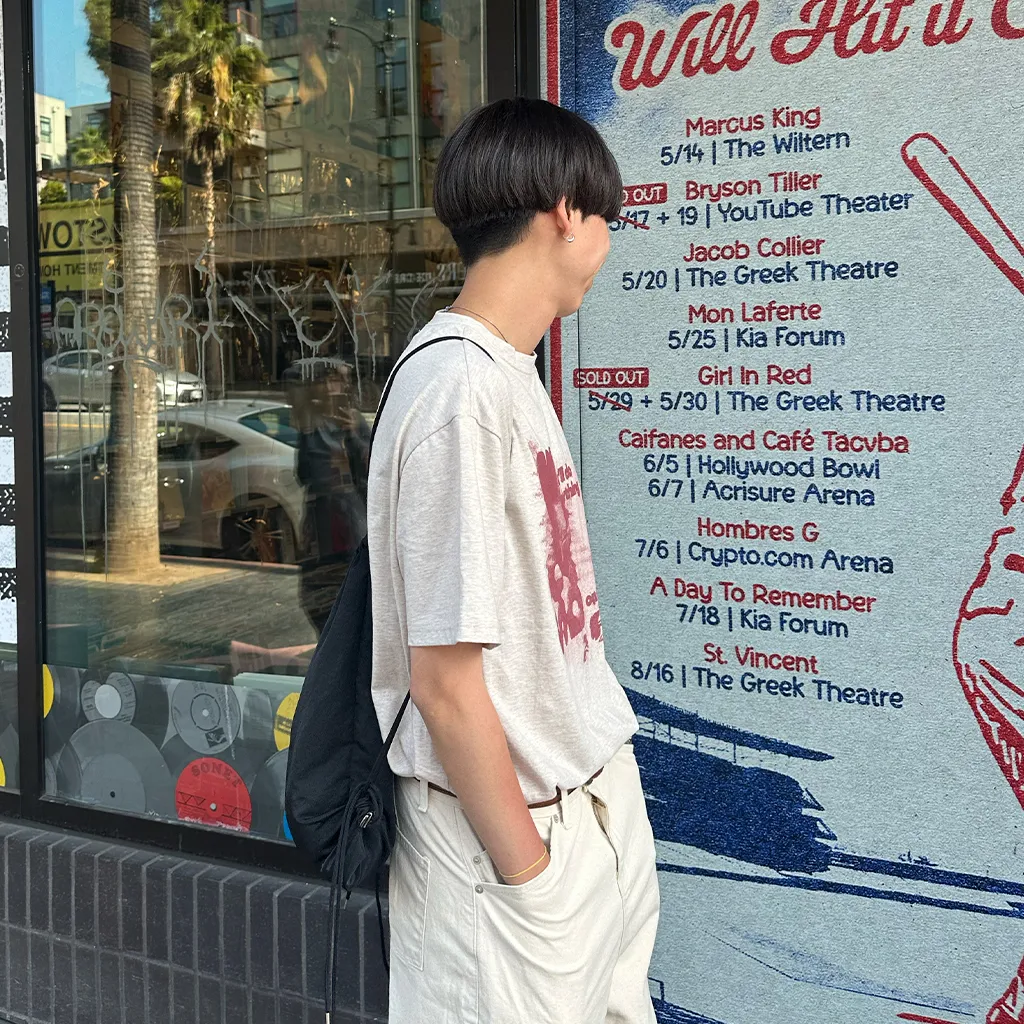 ヴィンテージプリント半袖Tシャツ