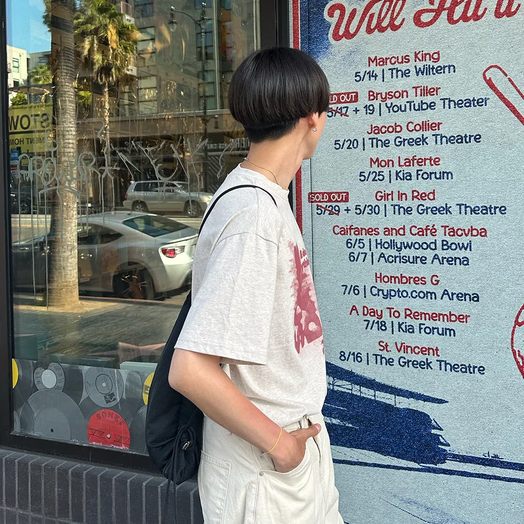 ヴィンテージプリント半袖Tシャツ