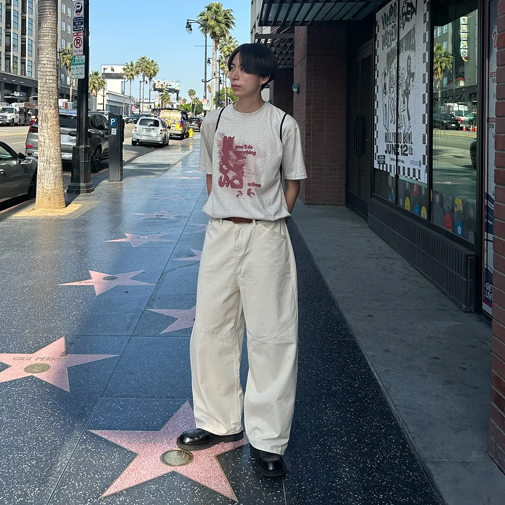 ヴィンテージプリント半袖Tシャツ