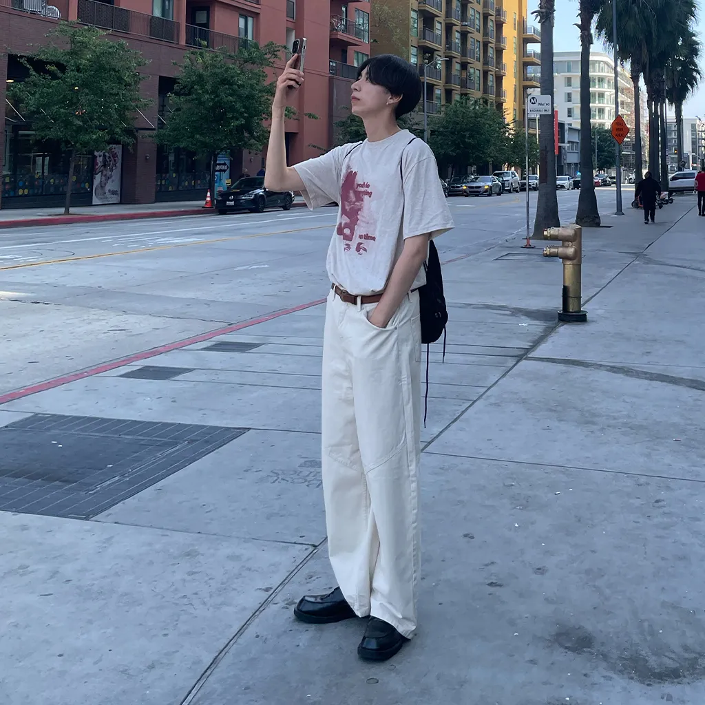 ヴィンテージプリント半袖Tシャツ