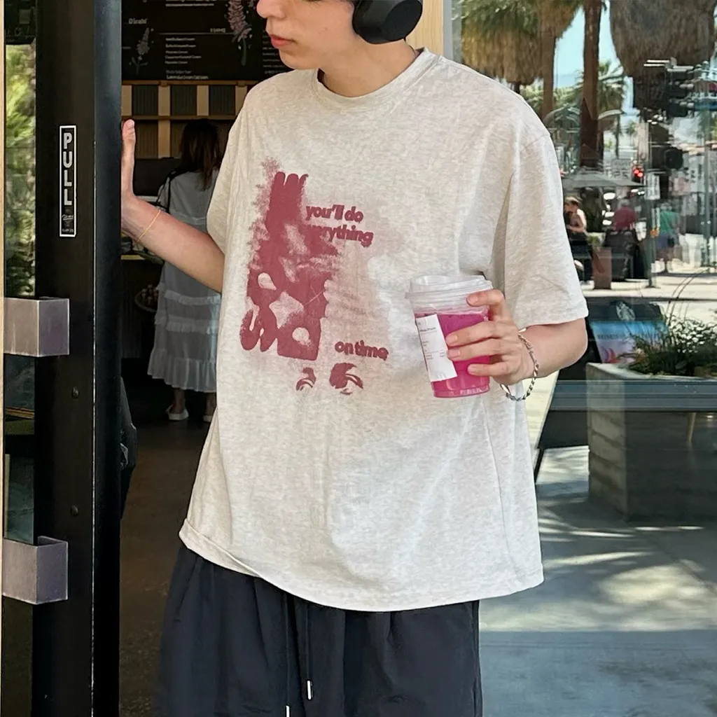 ヴィンテージプリント半袖Tシャツ