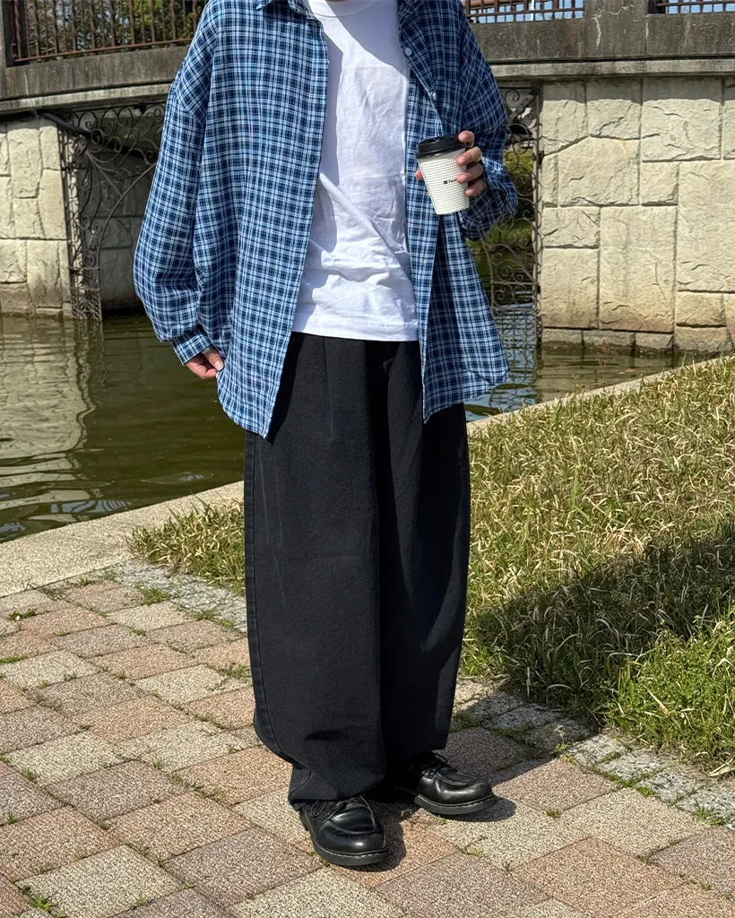 （ユニセックス）ヴィンテージチェックシャツ
