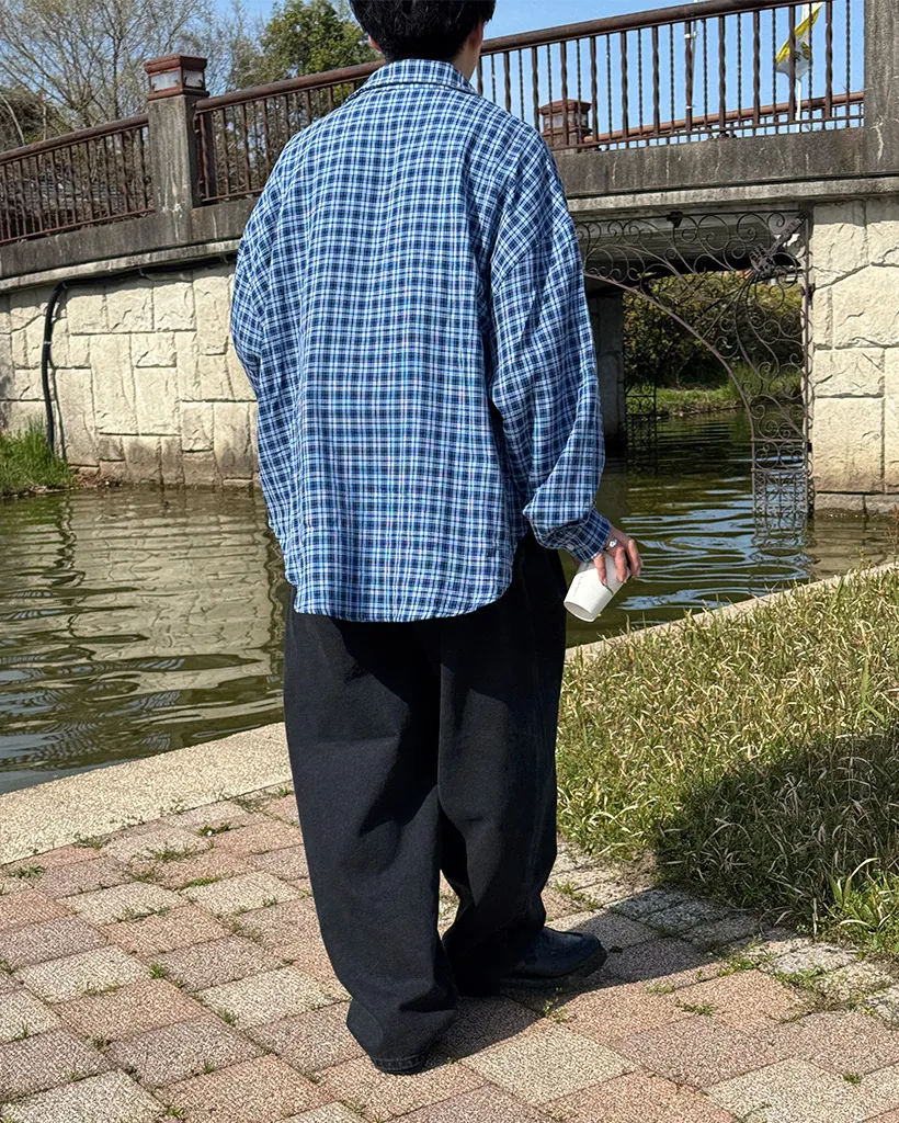（ユニセックス）ヴィンテージチェックシャツ