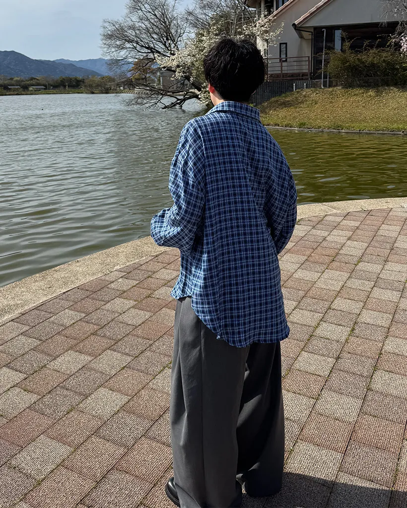 （ユニセックス）ヴィンテージチェックシャツ
