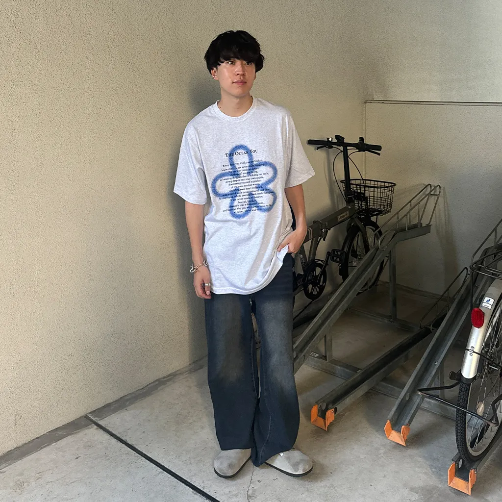 (ユニセックス) クローバ半袖Tシャツ
