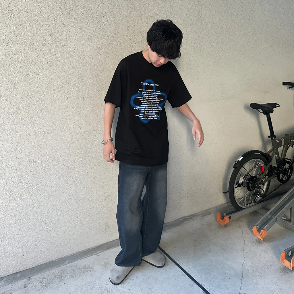 (ユニセックス) クローバ半袖Tシャツ