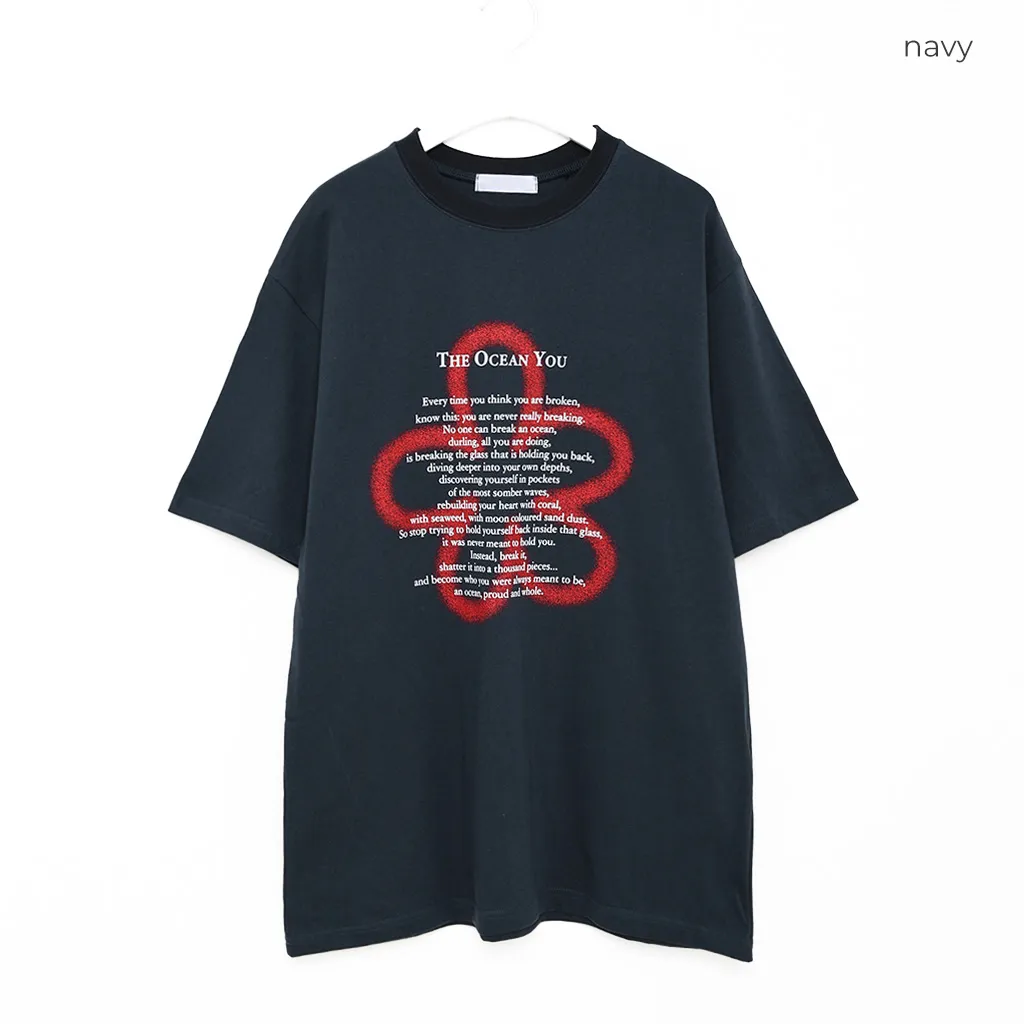 (ユニセックス) クローバ半袖Tシャツ