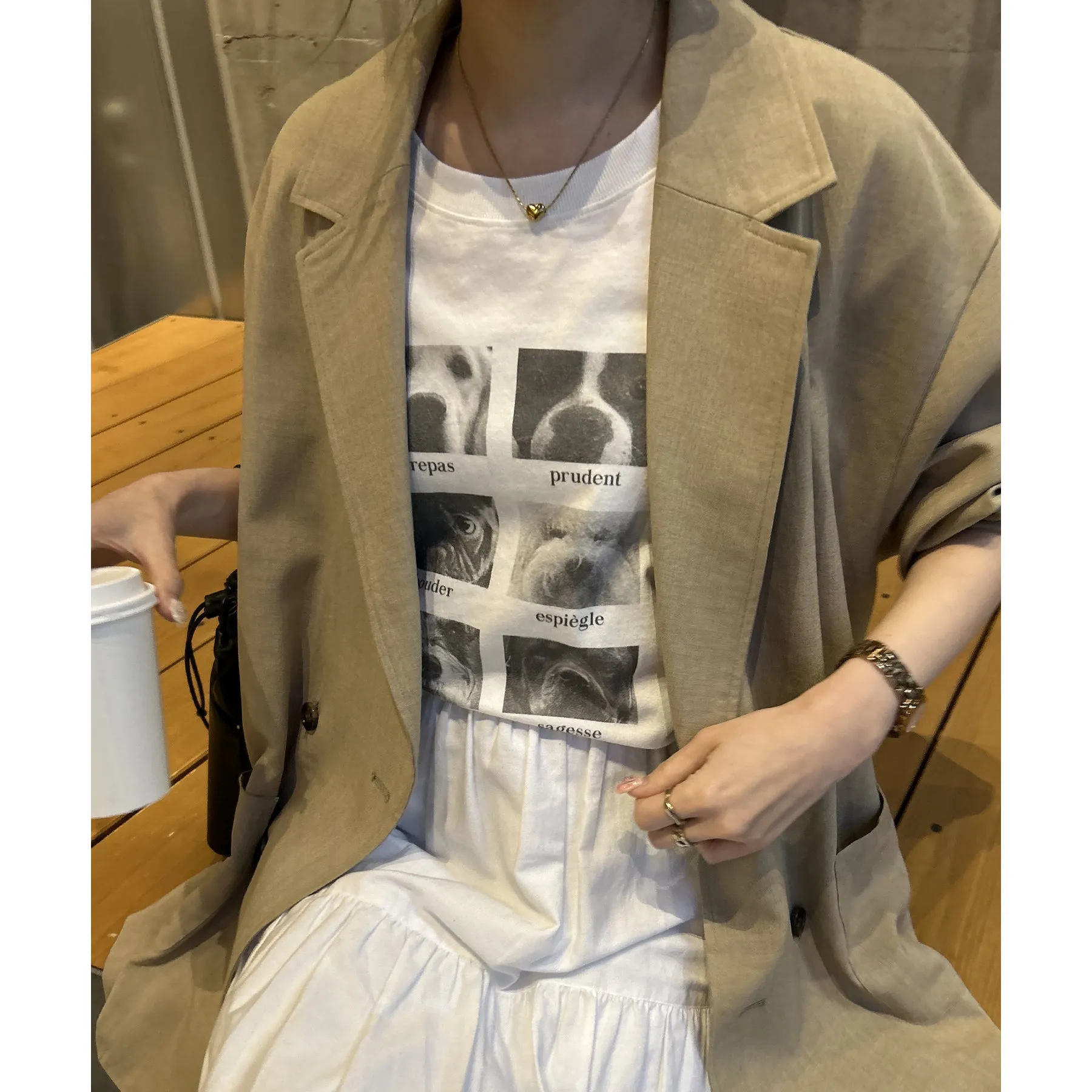 【ユニセックス】アソートアニマルボックスフォトTシャツ