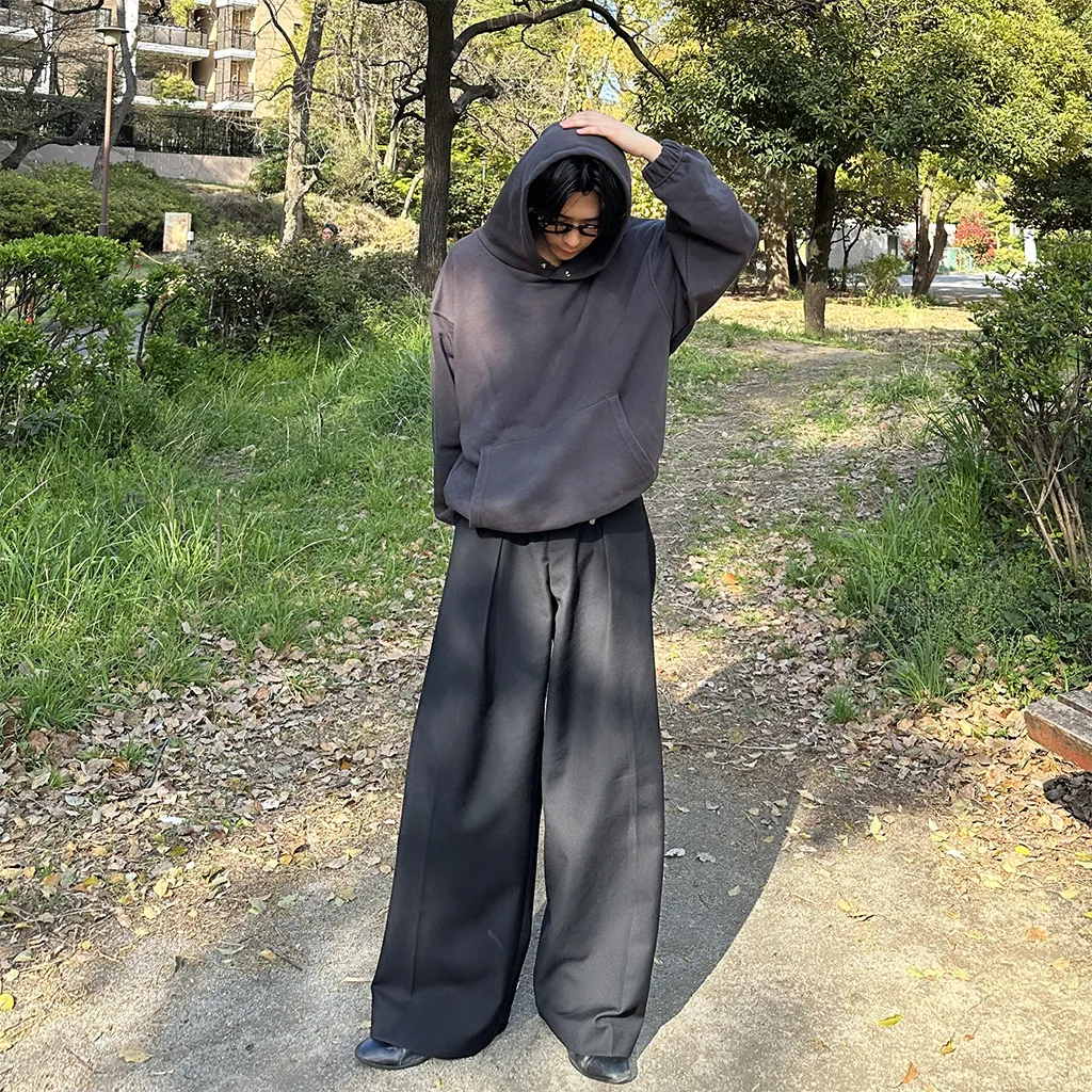 ピンタックワイドスラックス