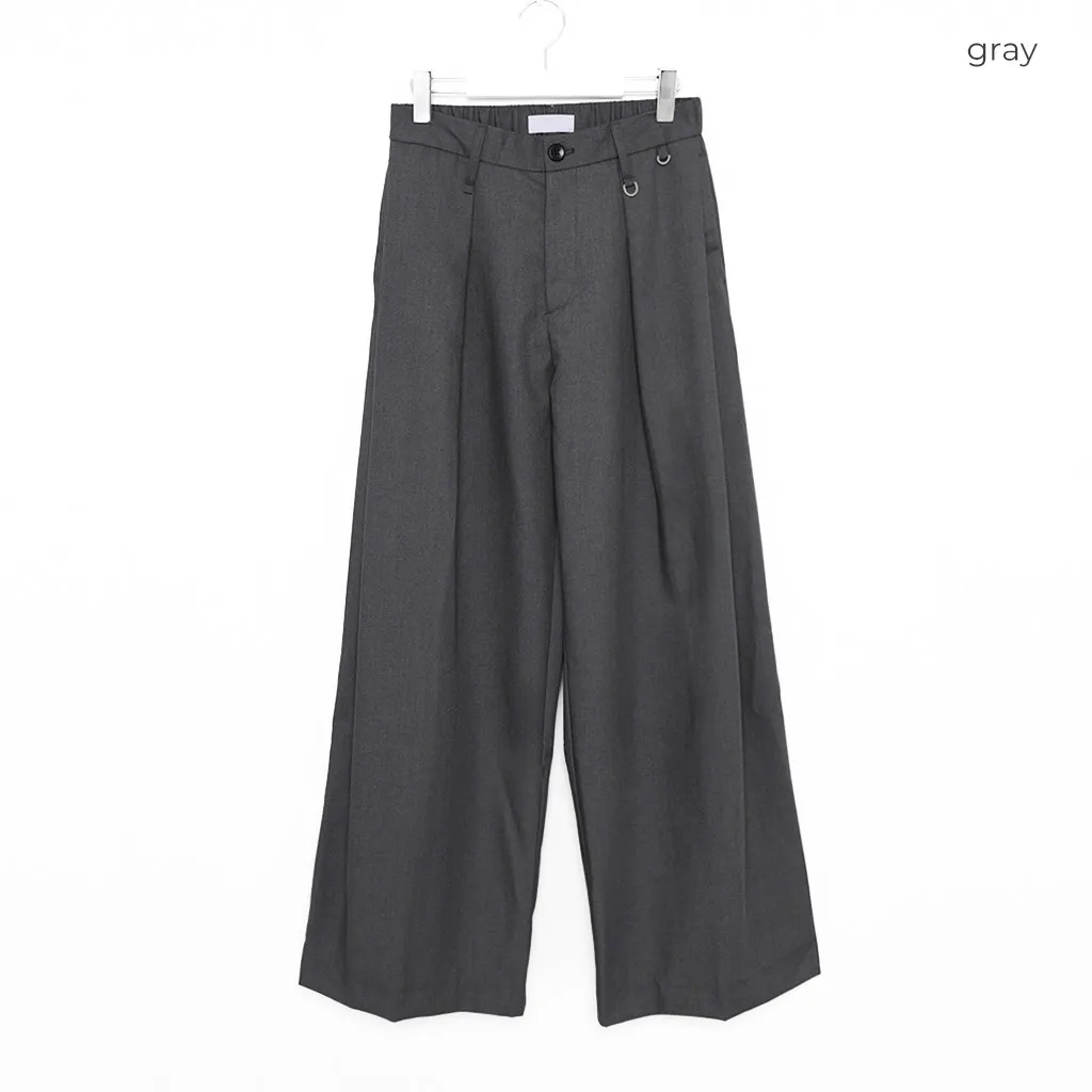 ピンタックワイドスラックス
