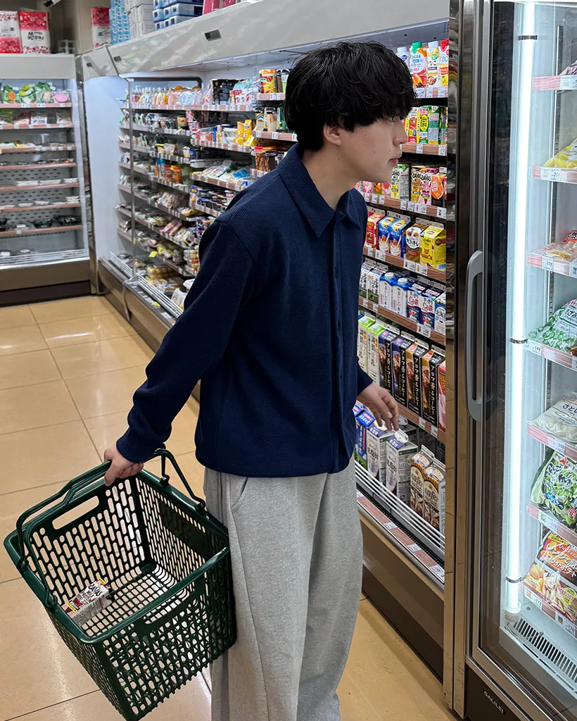サイドピンタックバルーンフィットスウェットパンツ