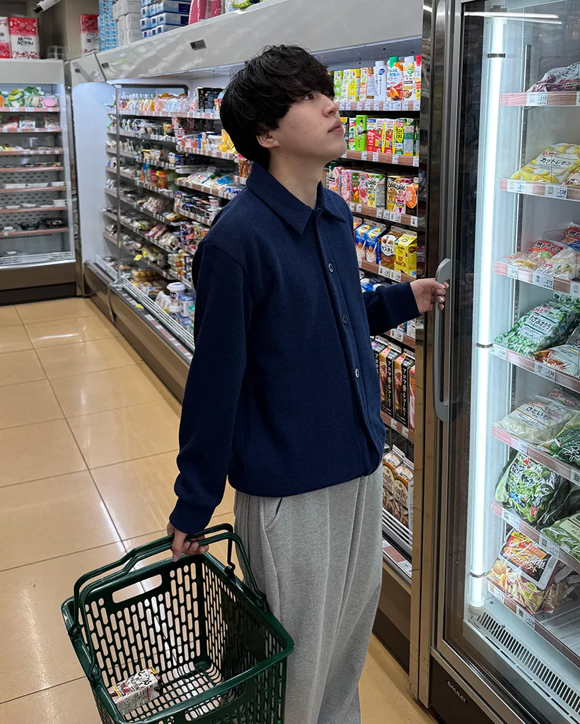 サイドピンタックバルーンフィットスウェットパンツ