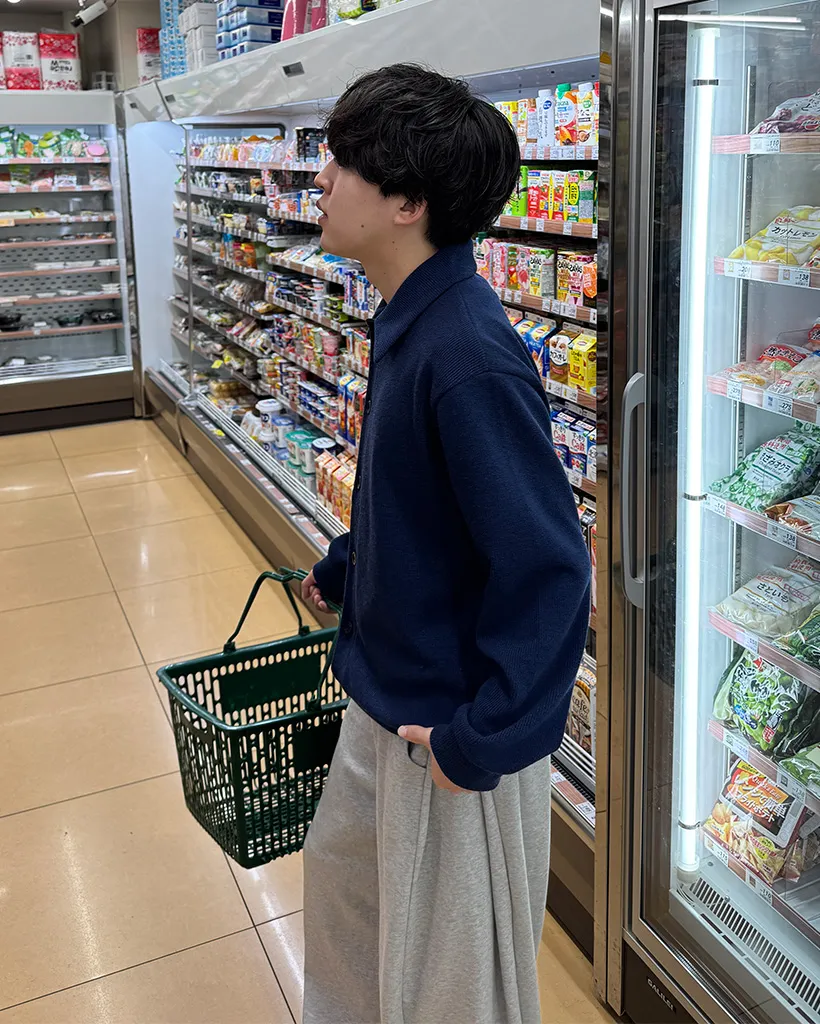 サイドピンタックバルーンフィットスウェットパンツ