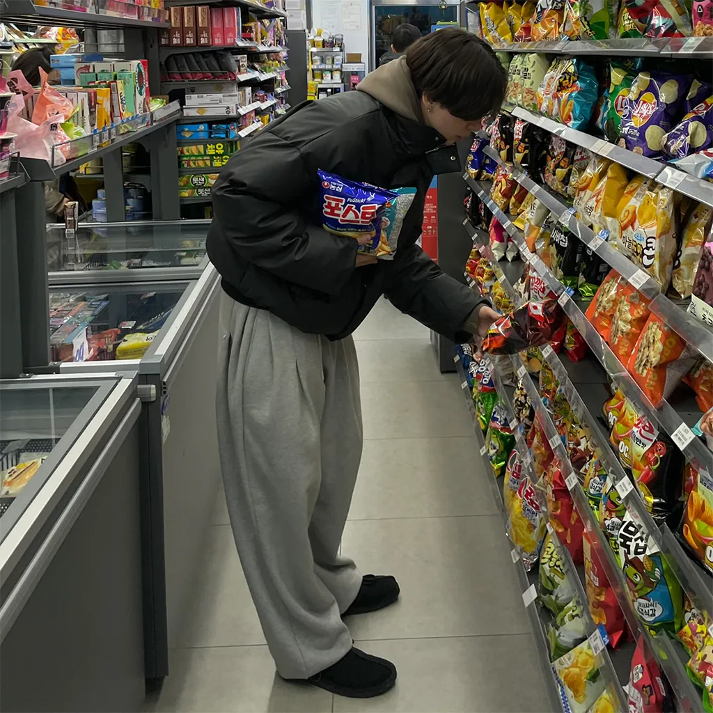 (ユニセックス) ピンタックワイドイージーパンツ